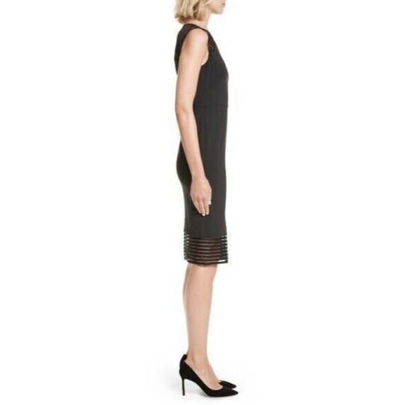 BNWT TED BAKER LONDON LUCETTE MESH DETAIL BODYCON DRESS black - Picture 4 of 16